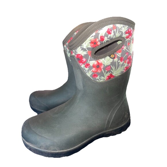 Womens Bogs Neo-Classic Mid Vine Dark Green Winter Boots Booties Size 9-9.5 US - Picture 5 of 10